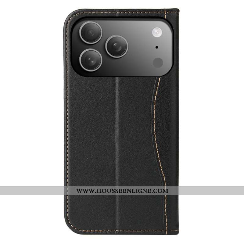 Flip Cover iPhone 17 Pro Cuir Premium Design