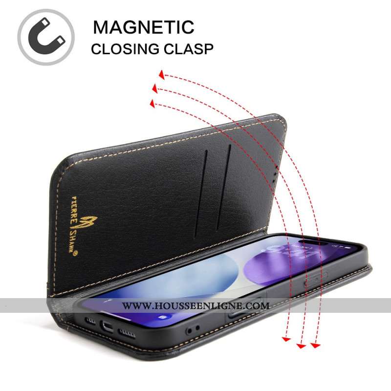 Flip Cover iPhone 17 Pro Cuir Premium Design