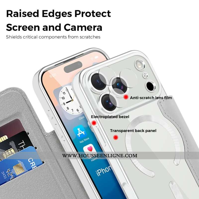 Flip Cover iPhone 17 Pro Max Compatible MagSafe Matelassée