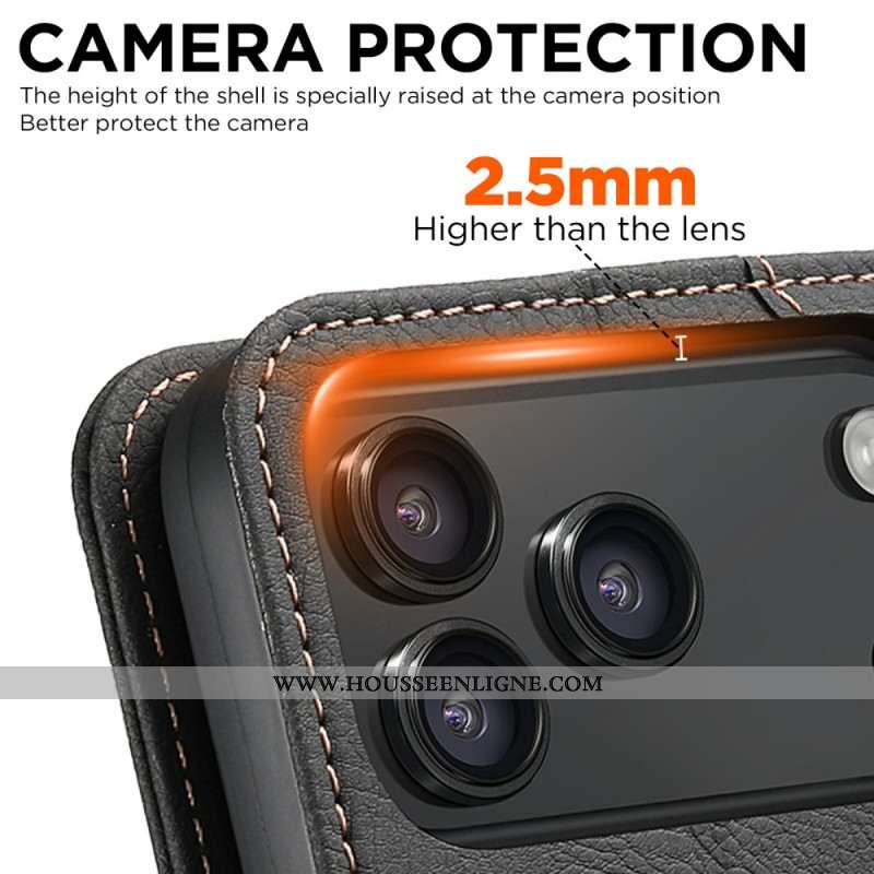 Flip Cover iPhone 17 Pro Max Compatible MagSafe Premium Vintage