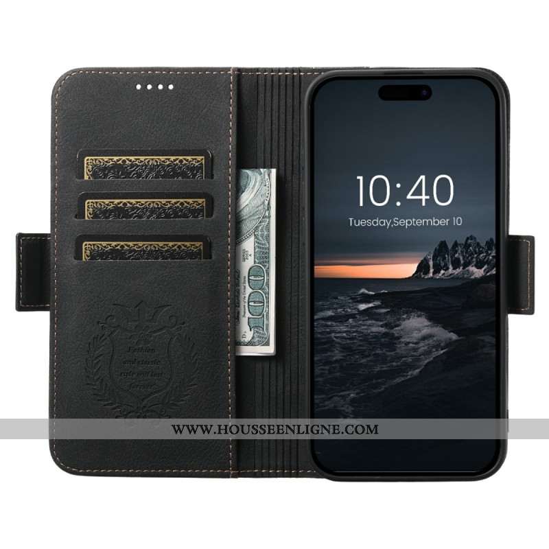 Flip Cover iPhone 17 Pro Max Compatible MagSafe Premium Vintage