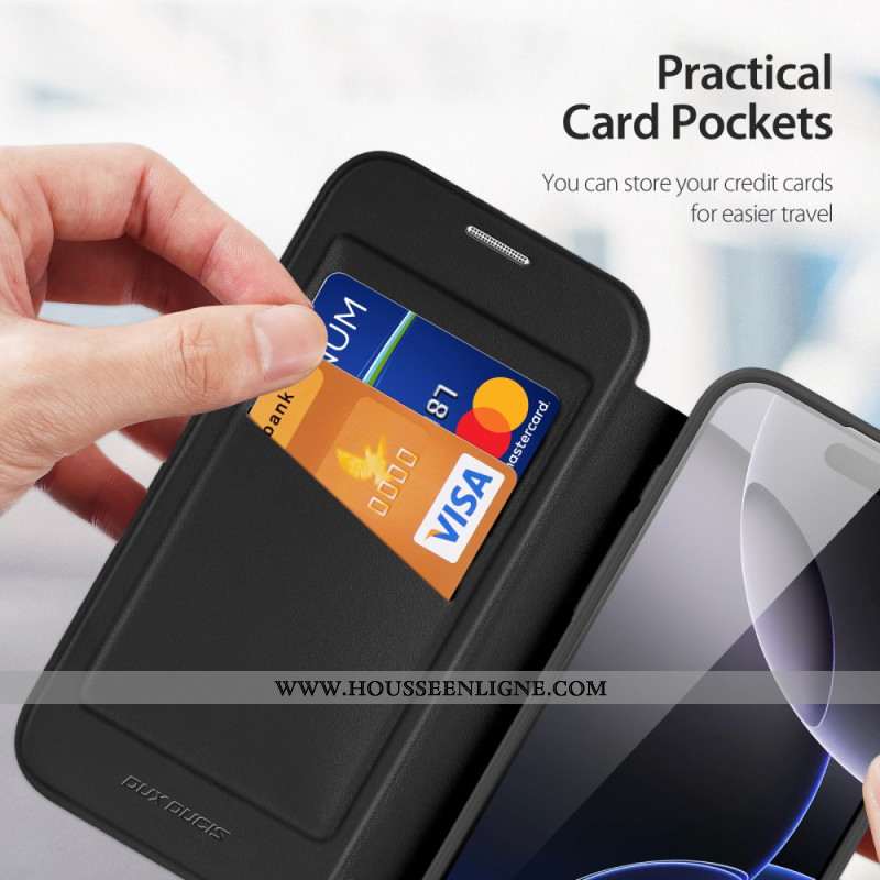 Flip Cover iPhone 17 Pro Max Compatible MagSafe Skin X Pro Series DUX DUCIS