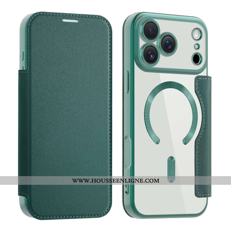 Flip Cover iPhone 17 Pro Max Compatible MagSafe avec Blocage RFID