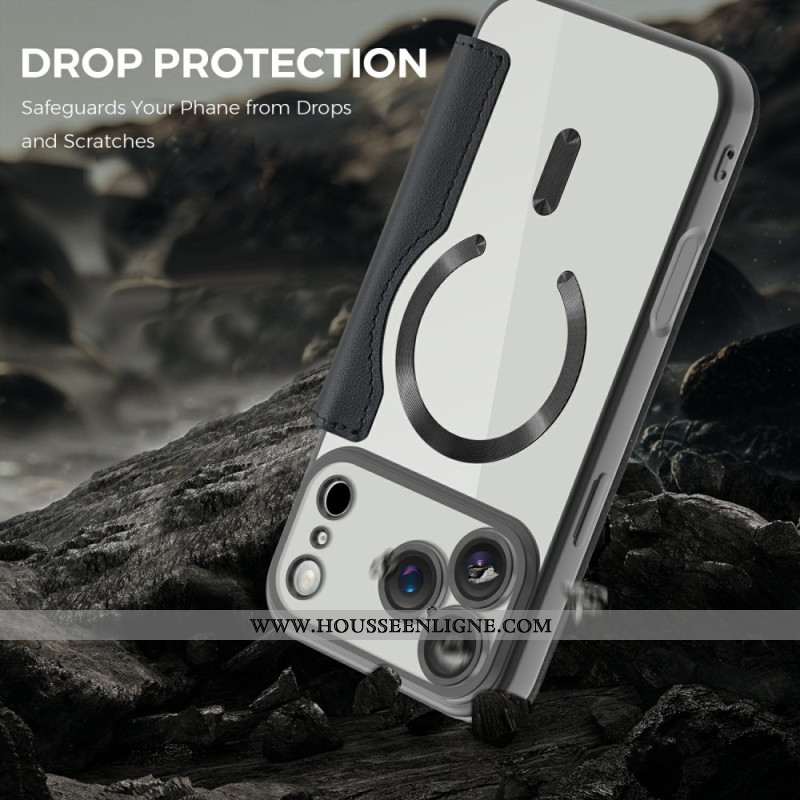 Flip Cover iPhone 17 Pro Max Compatible MagSafe avec Blocage RFID