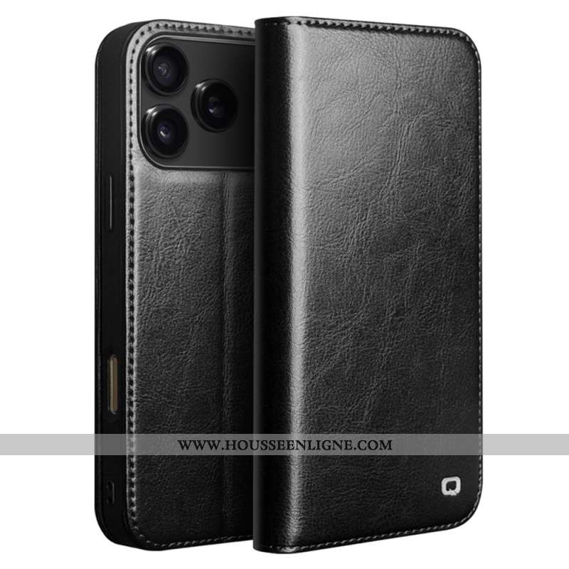 Flip Cover iPhone 17 Pro Max Cuir Cuir QIALINO