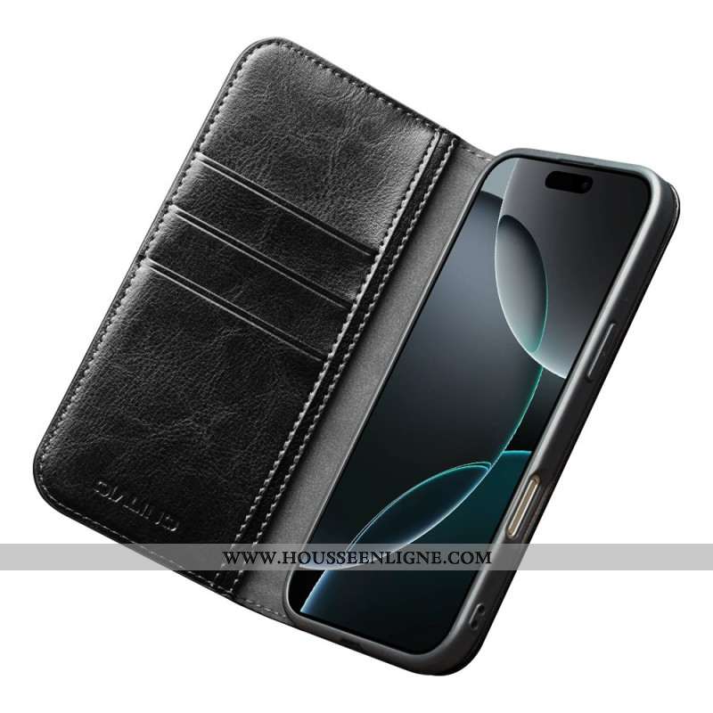 Flip Cover iPhone 17 Pro Max Cuir Cuir QIALINO