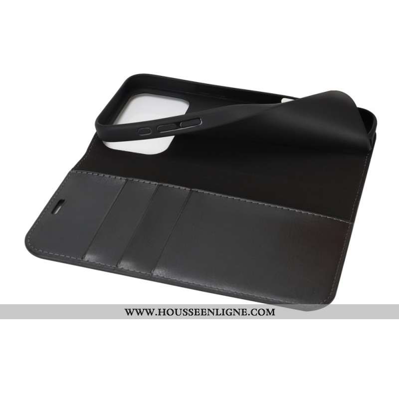 Flip Cover iPhone 17 Pro Max Cuir Véritable