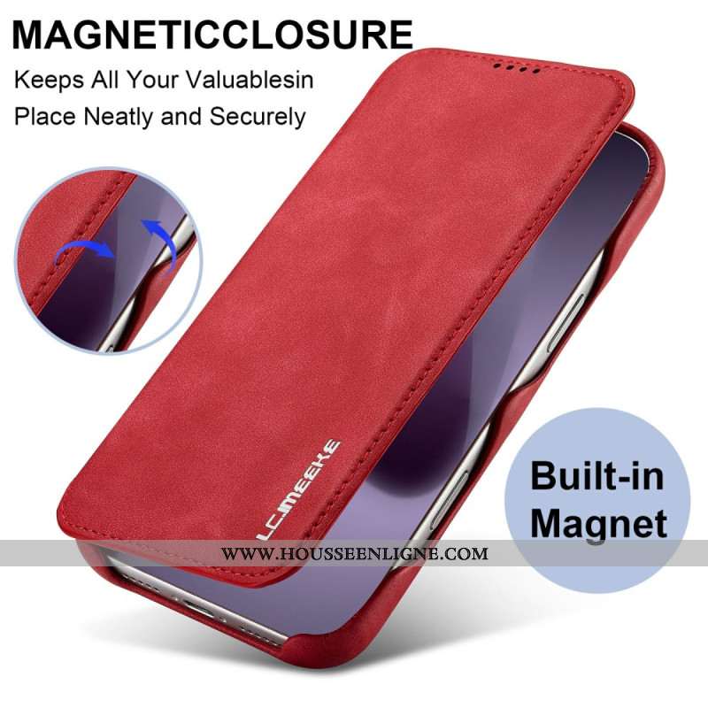 Flip Cover iPhone 17 Pro Max Effet Daim LC.IMEEKE