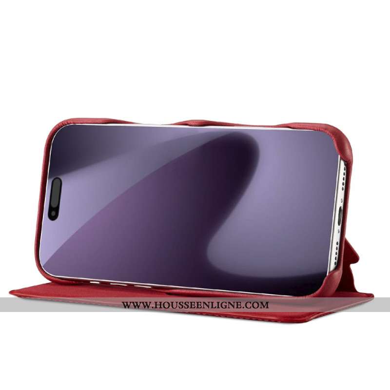 Flip Cover iPhone 17 Pro Max Effet Daim LC.IMEEKE