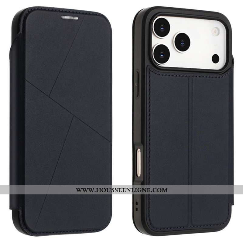 Flip Cover iPhone 17 Pro Max Fermeture Magnétique et Porte-Cartes