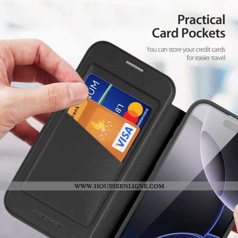 Flip Cover iPhone 17 Pro Max Magsafe avec Support Skin X Pro Series DUX DUCIS