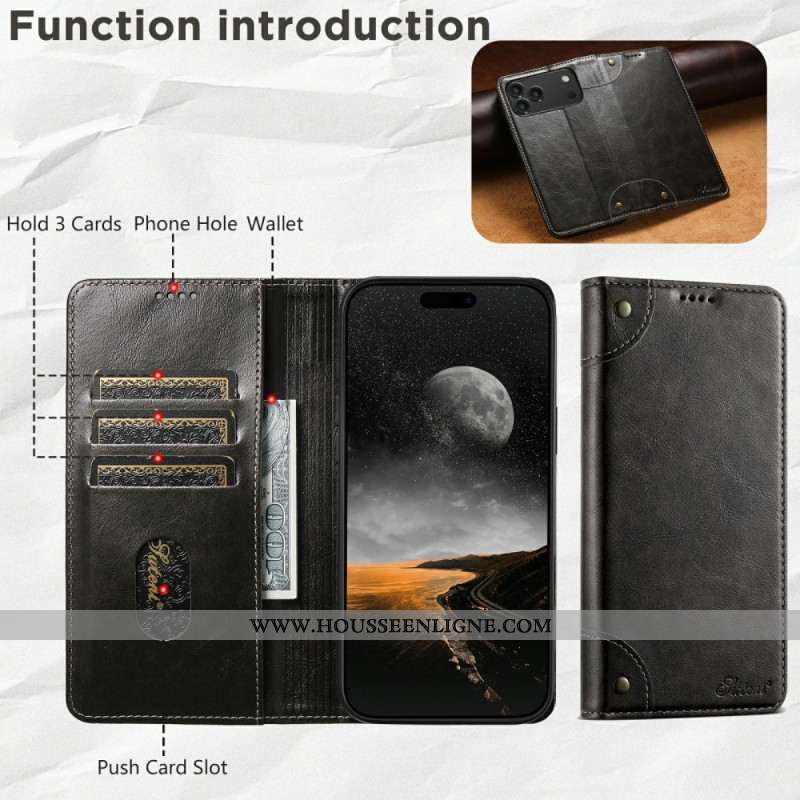 Flip Cover iPhone 17 Pro Max Vintage SUTENI