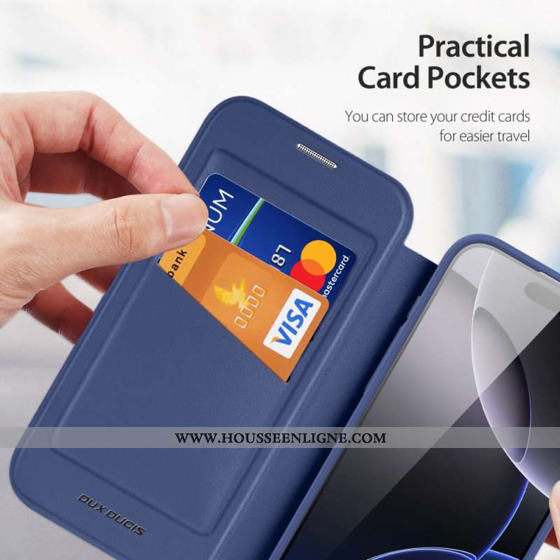 Flip Cover iPhone 17 Pro Skin X Pro Series avec Support DUX DUCIS