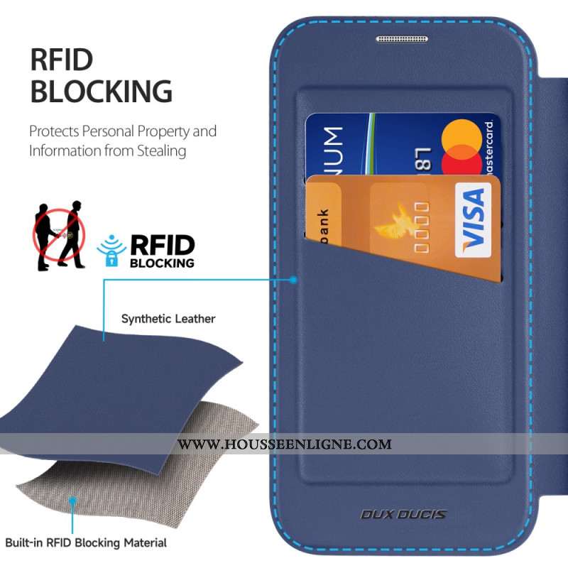 Flip Cover iPhone 17 Pro Skin X Pro Series avec Support DUX DUCIS