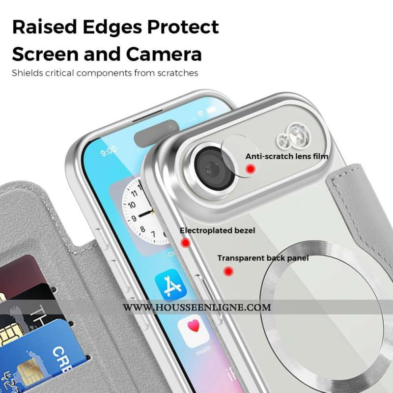 Flip Cover iPhone Air Compatible MagSafe Matellasée