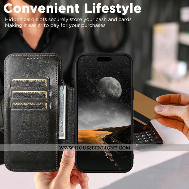 Flip Cover iPhone Air Compatible MagSafe Style Vintage