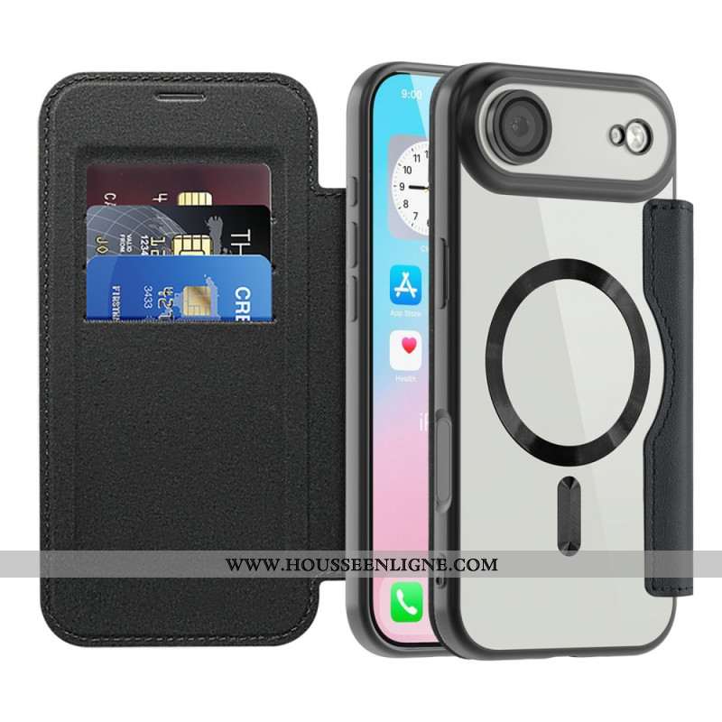 Flip Cover iPhone Air Compatible MagSafe avec Blocage RFID