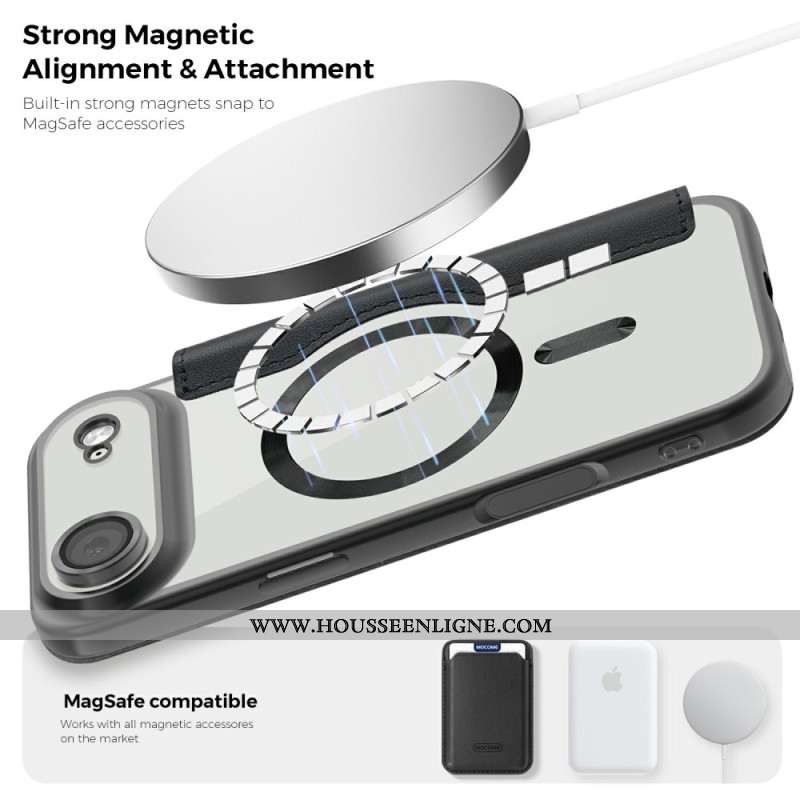 Flip Cover iPhone Air Compatible MagSafe avec Blocage RFID