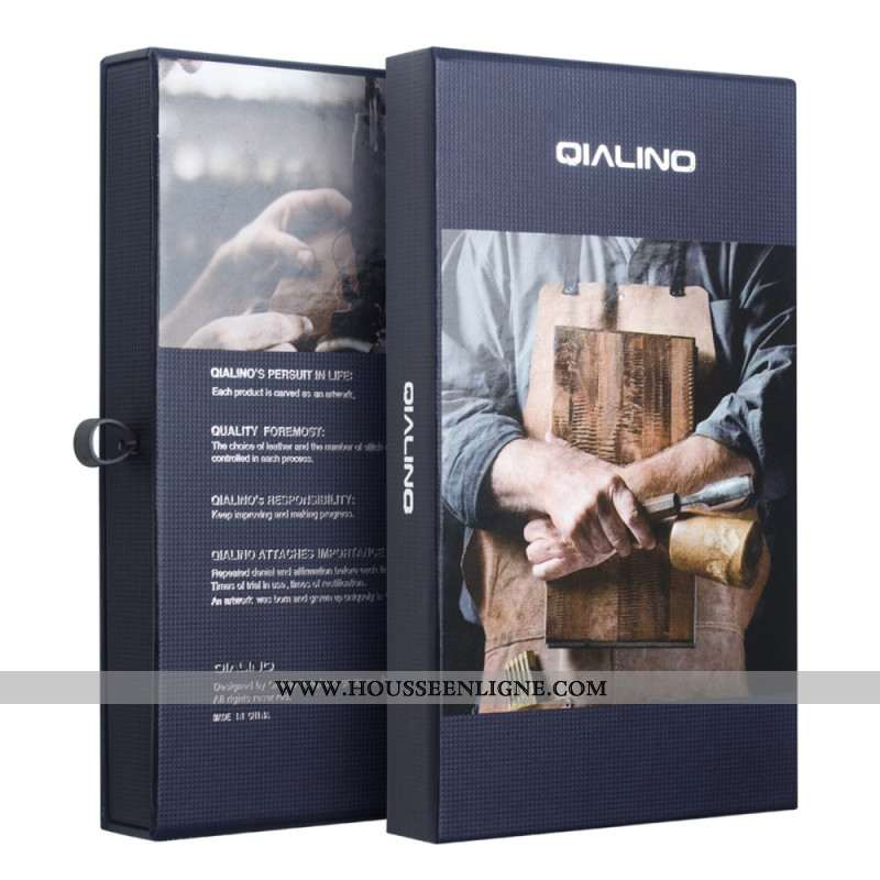 Flip Cover iPhone Air Cuir QIALINO