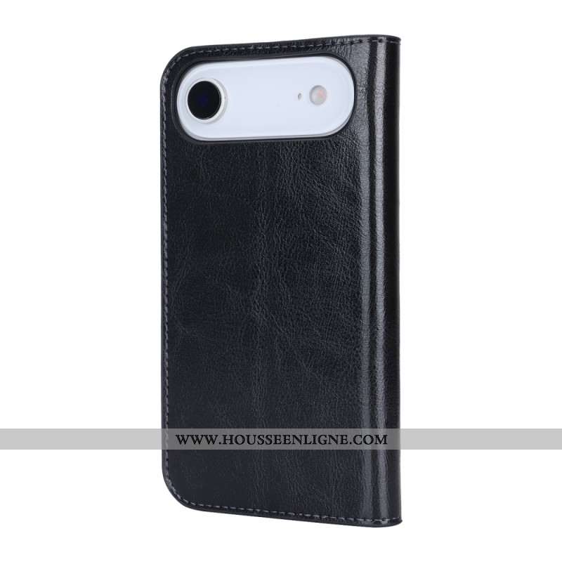 Flip Cover iPhone Air Cuir Véritable
