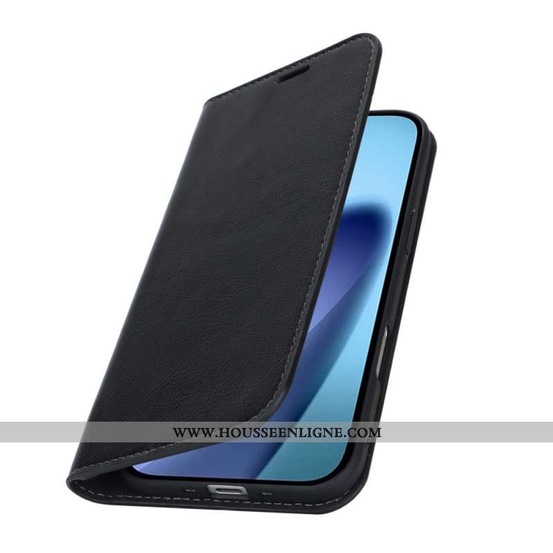 Flip Cover iPhone Air Cuir Véritable