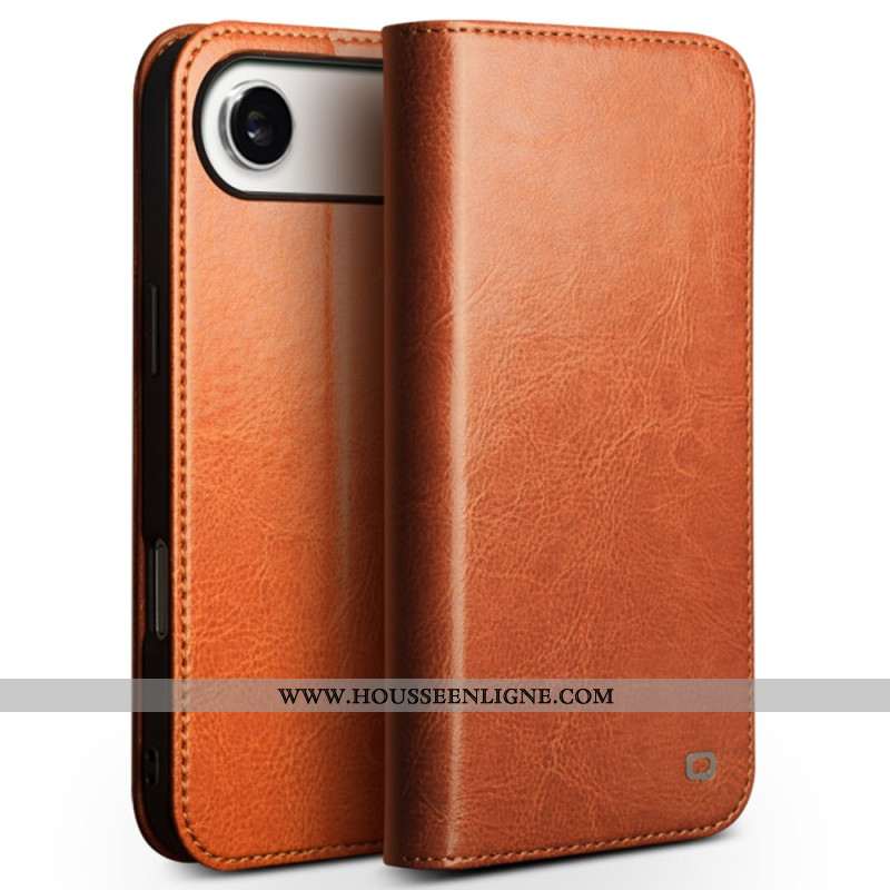 Flip Cover iPhone Air Cuir Véritable QIALINO