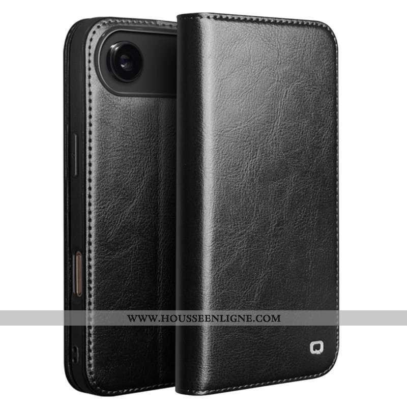 Flip Cover iPhone Air Cuir Véritable QIALINO