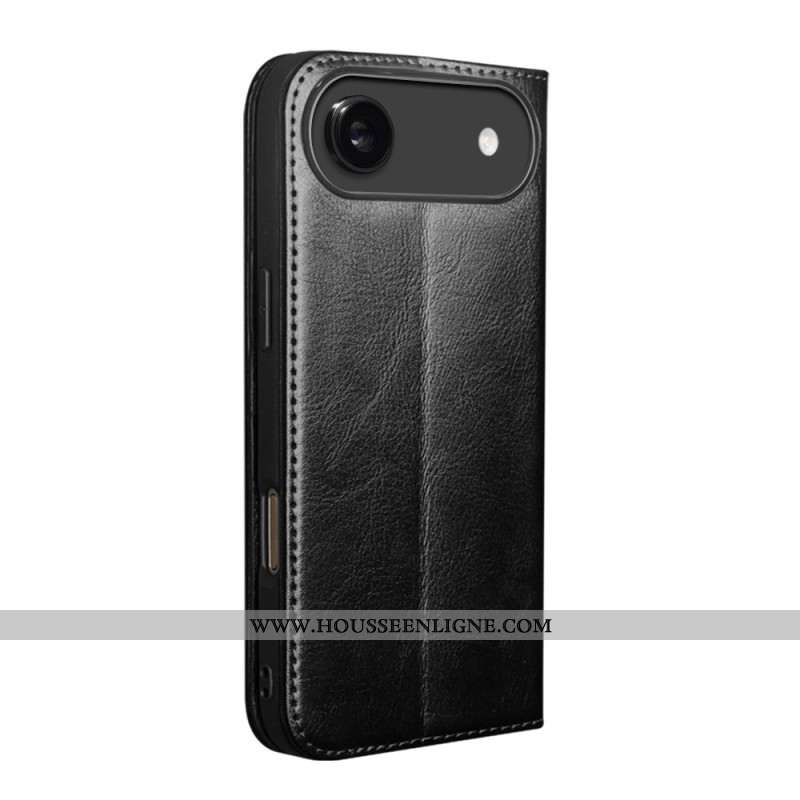 Flip Cover iPhone Air Cuir Véritable QIALINO