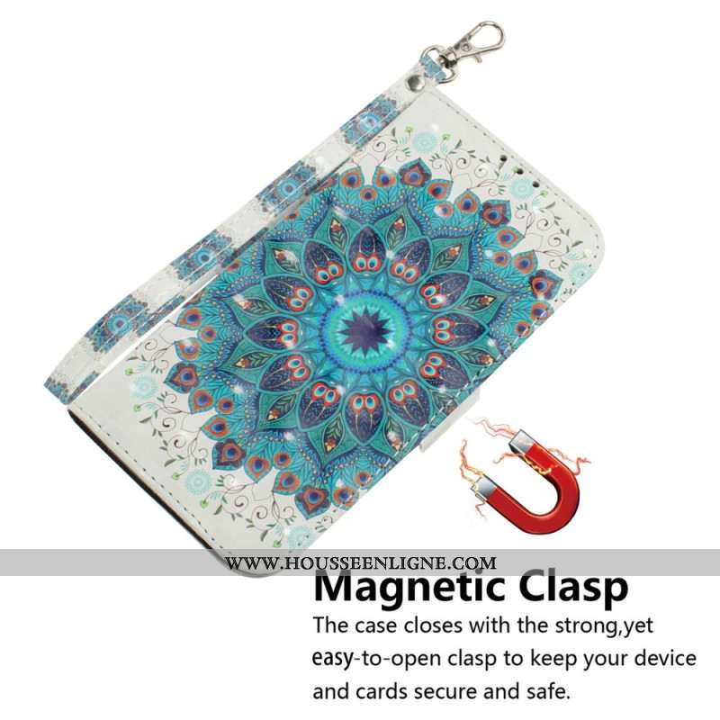 HOusse Xiaomi Redmi Note 14 5G Mandala Vert à Lanière