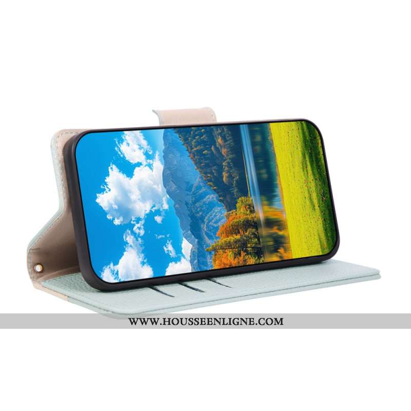 Housse 17 Pro Max Portefeuille à Rabat avec Fermeture Éclair