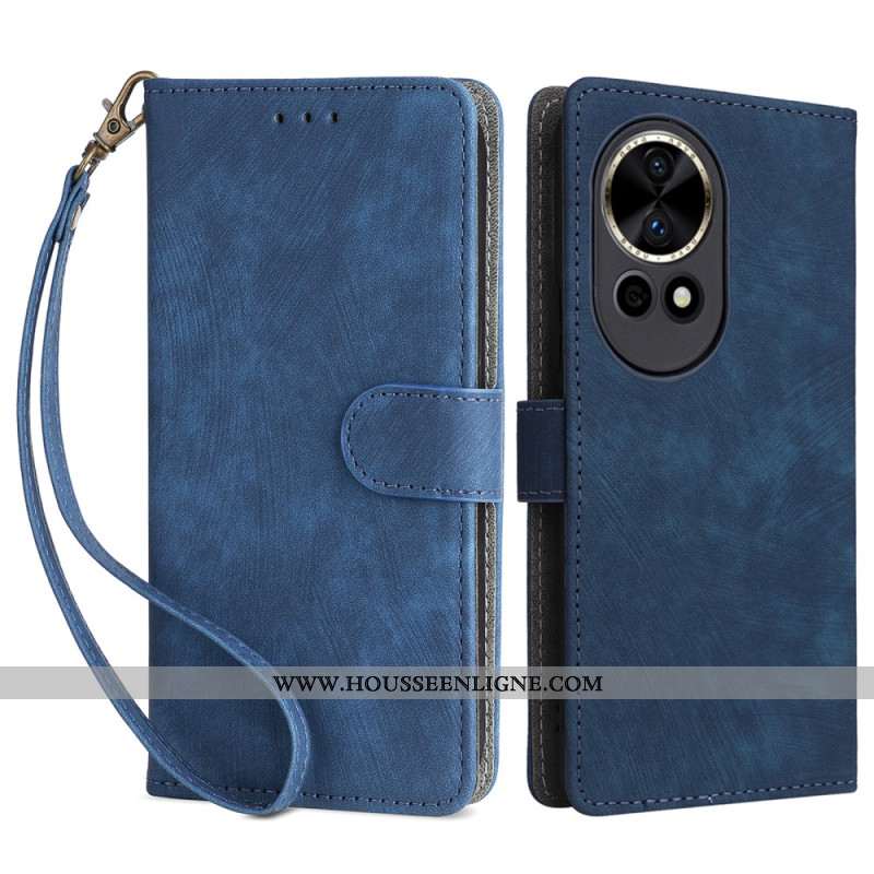 Housse Huawei Nova 13 5G Portefeuille Effet Daim RFID