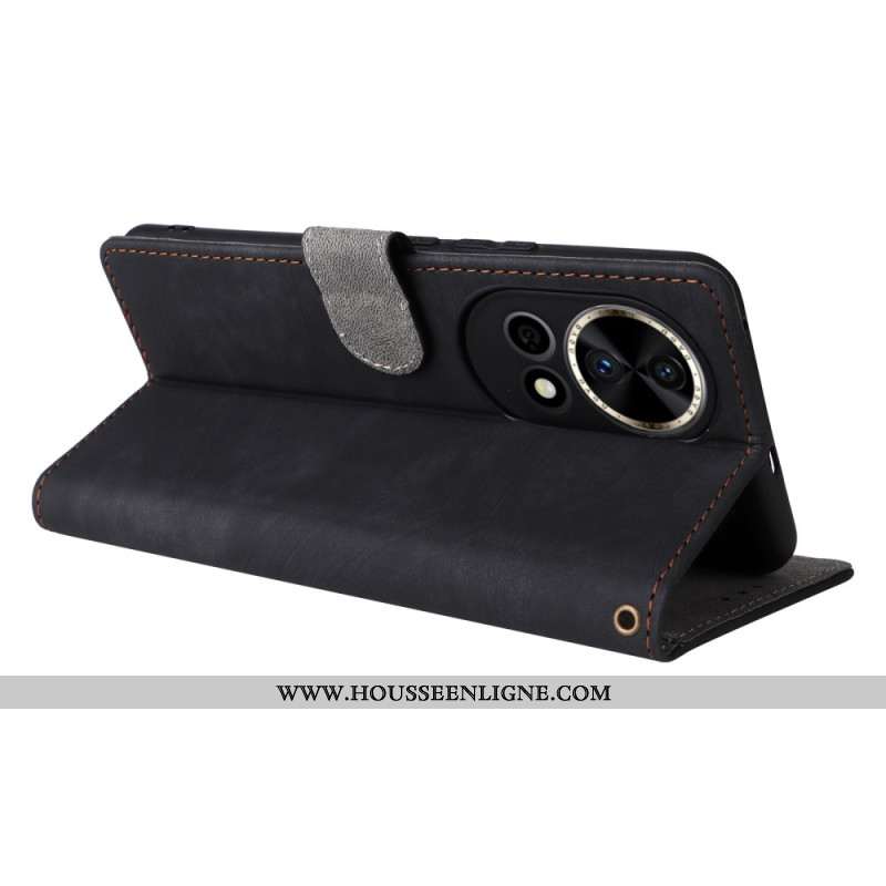 Housse Huawei Nova 13 5G Portefeuille Effet Daim RFID