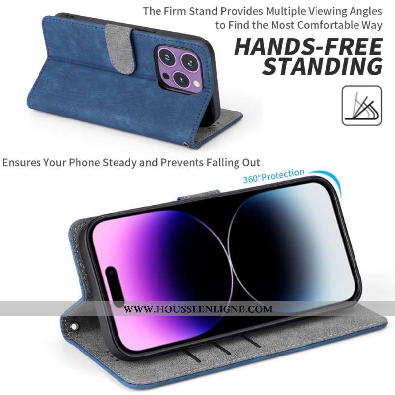 Housse Huawei Nova 13 5G Portefeuille Effet Daim RFID