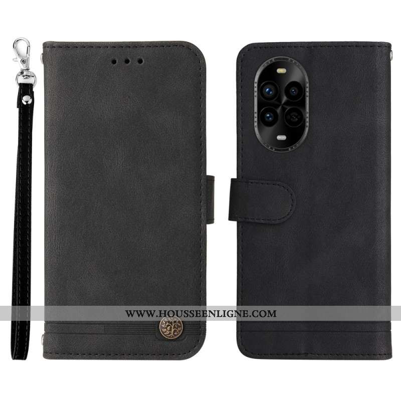 Housse Huawei Nova 13 Pro Rivet Décoratif et Lanière