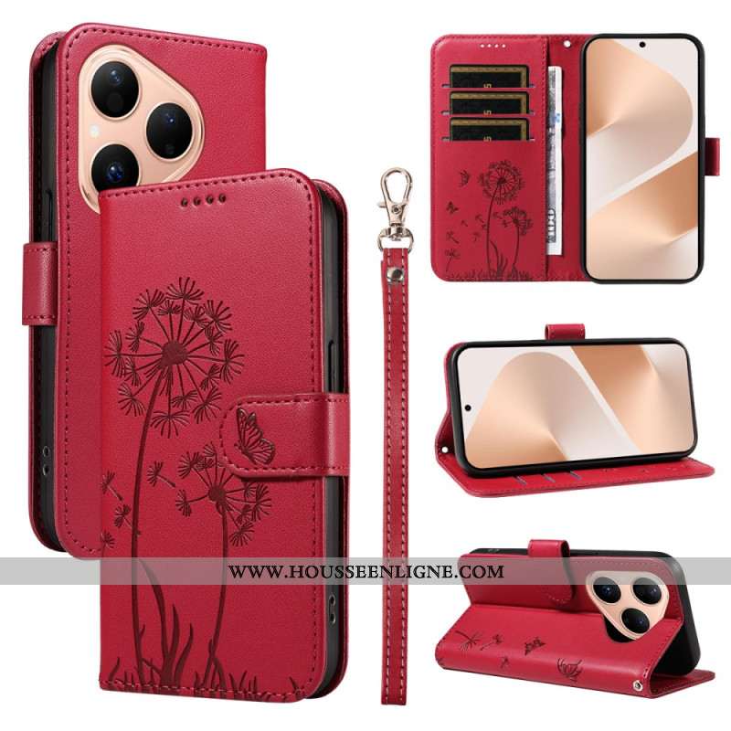 Housse Huawei Pura 80 Pissenlit et Lanière