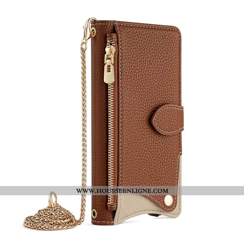 Housse Huawei Pura 80 Portefeuille avec Chaîne
