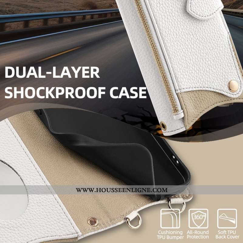 Housse Huawei Pura 80 Portefeuille avec Chaîne