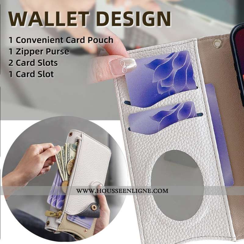 Housse Huawei Pura 80 Portefeuille avec Chaîne