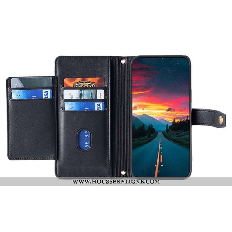 Housse Huawei Pura 80 Portefeuille et 2 Sangles