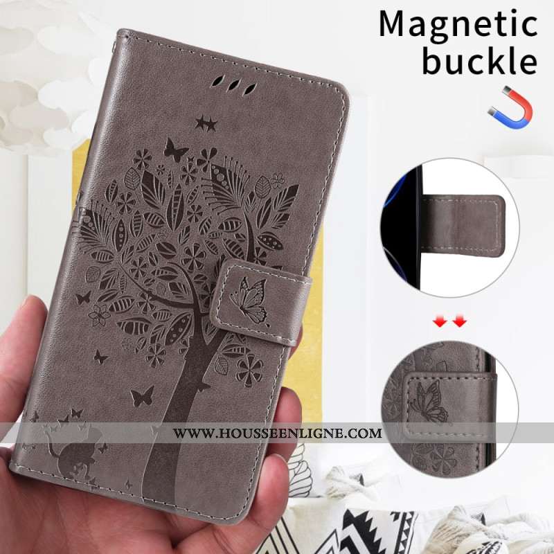 Housse Huawei Pura 80 Pro Motif Chat et Arbre