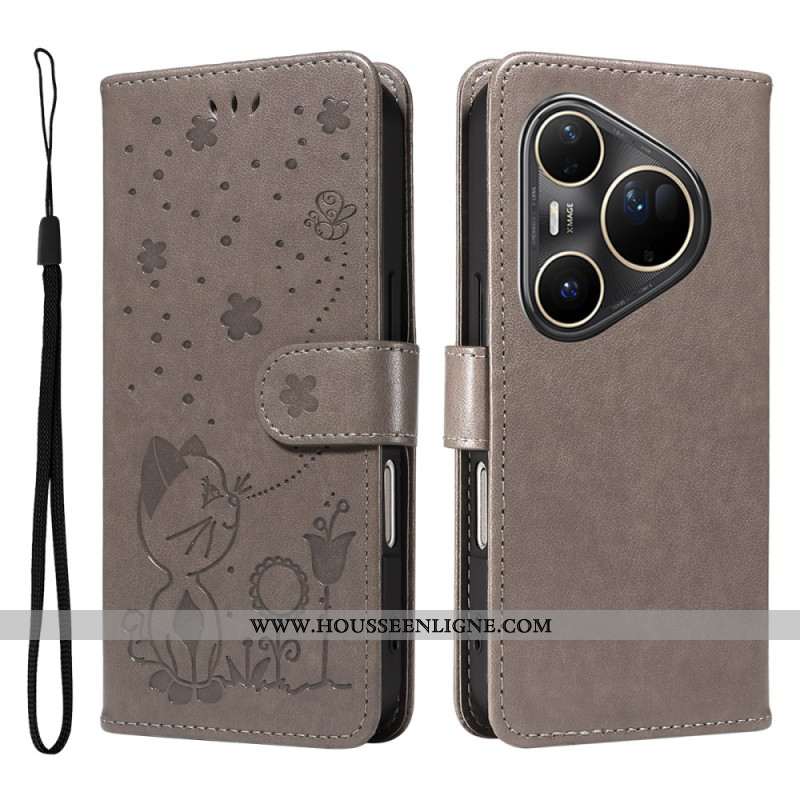 Housse Huawei Pura 80 Ultra Abeille et Chat