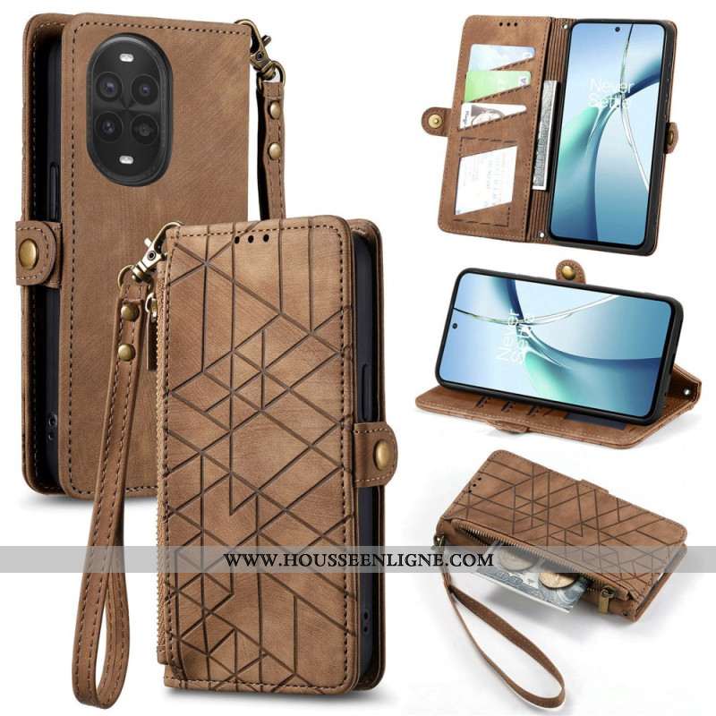 Housse Huawei nova 13 Pro Portefeuille Zippé