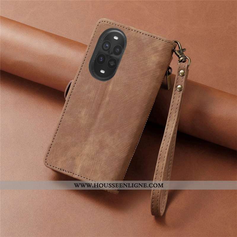 Housse Huawei nova 13 Pro Portefeuille Zippé