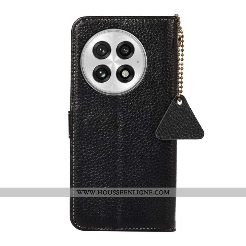 Housse OnePlus 13 Blocage RFID en Cuir Véritable