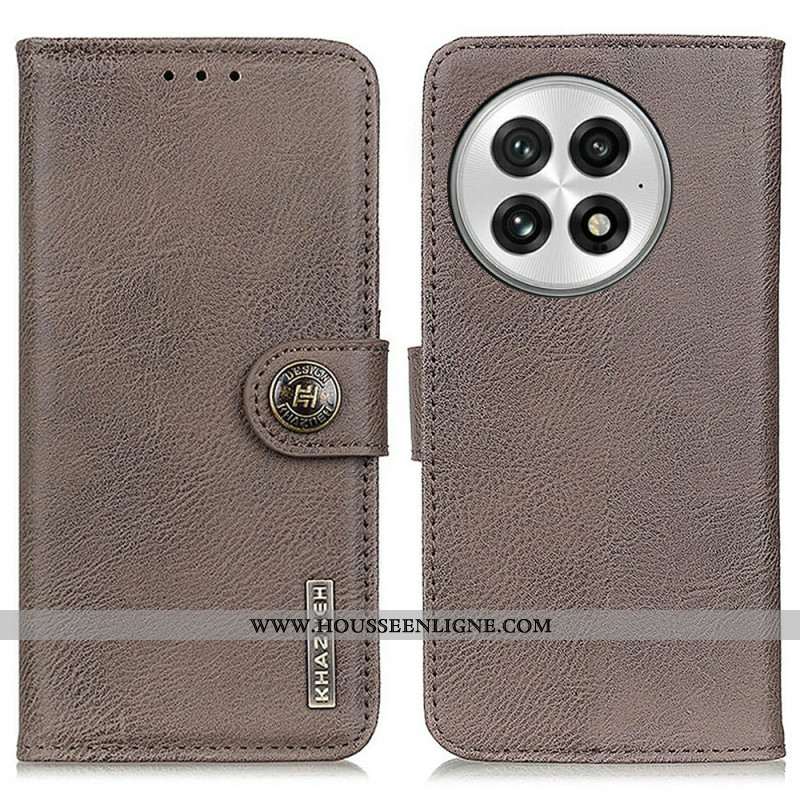 Housse OnePlus 13 Cuir Vintage KHAZNEH