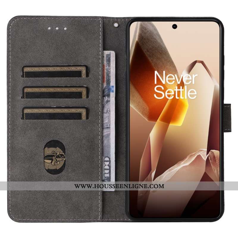 Housse OnePlus 13 Effet Daim Protection RFID