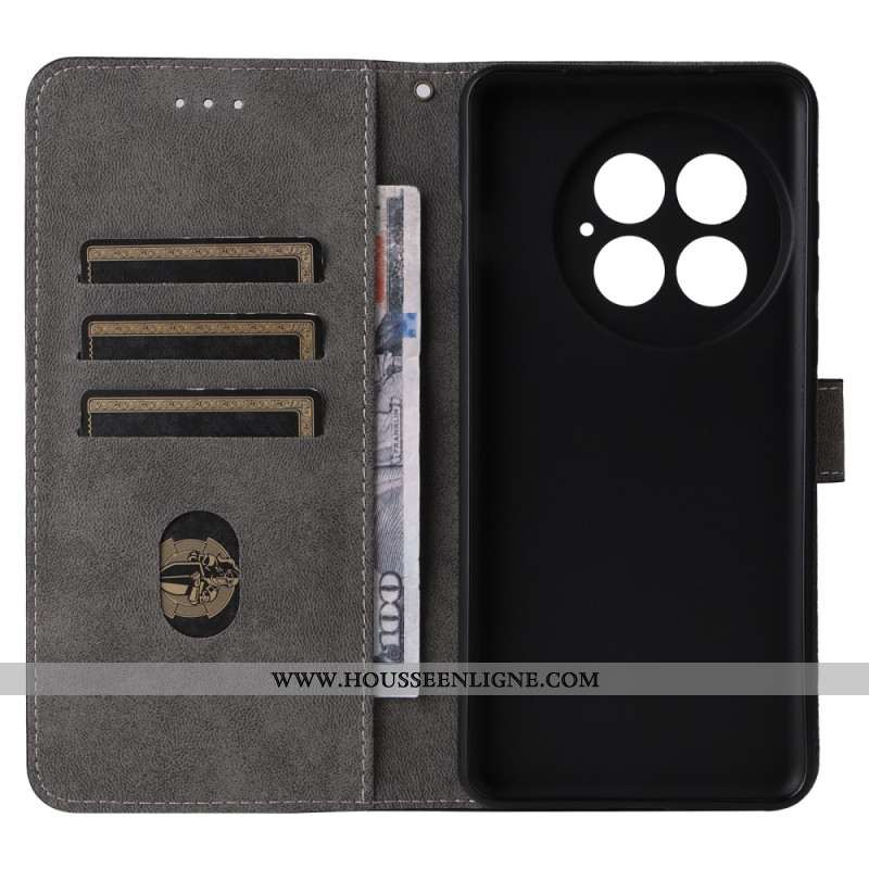 Housse OnePlus 13 Effet Daim Protection RFID