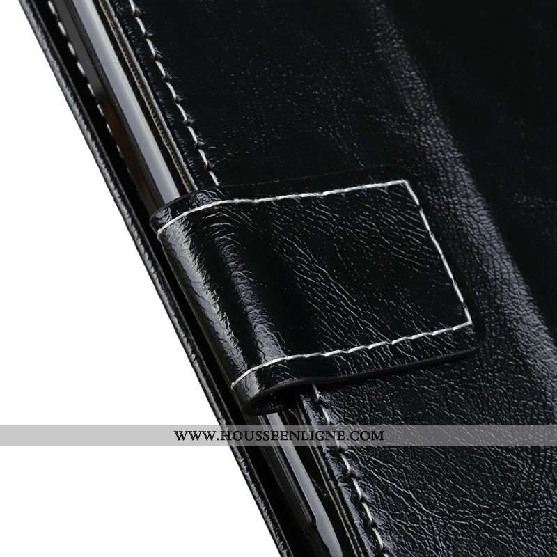 Housse OnePlus 13 Simili Cuir Brillant