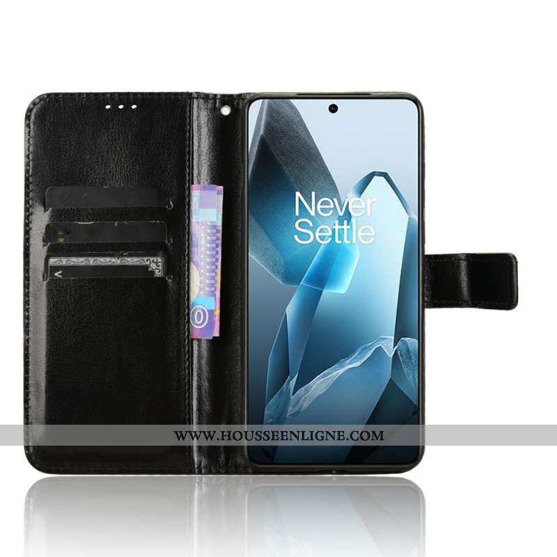 Housse OnePlus 13 Simili Cuir Flashy