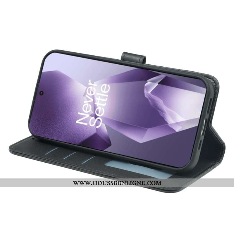 Housse OnePlus 13R 5G Double Porte-Cartes à Lanière